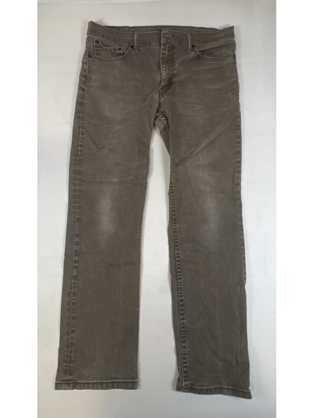 Levis Mens 38x32 Gray 511 Slim Fit Denim Jeans Casual Trousers
